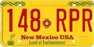 NM license plate 148RPR