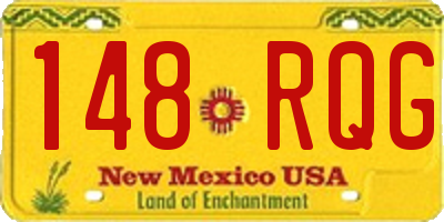 NM license plate 148RQG