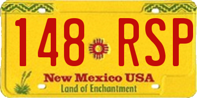NM license plate 148RSP