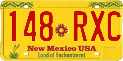NM license plate 148RXC