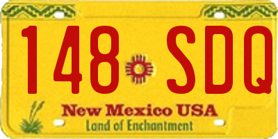 NM license plate 148SDQ