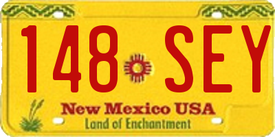 NM license plate 148SEY