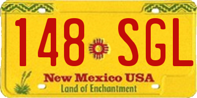 NM license plate 148SGL