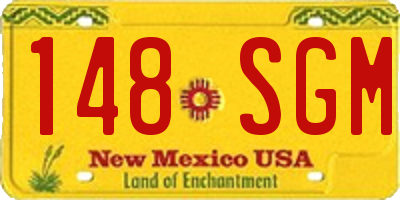 NM license plate 148SGM