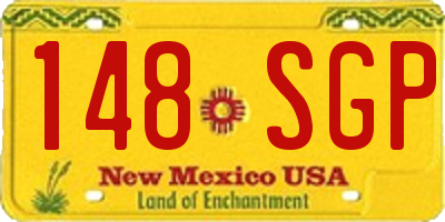 NM license plate 148SGP