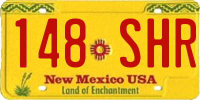 NM license plate 148SHR