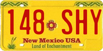 NM license plate 148SHY