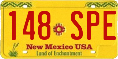 NM license plate 148SPE