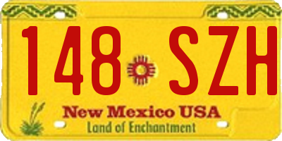 NM license plate 148SZH