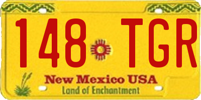 NM license plate 148TGR