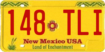 NM license plate 148TLI