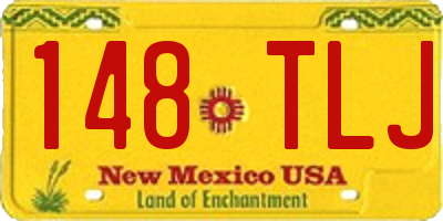 NM license plate 148TLJ