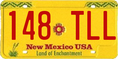 NM license plate 148TLL