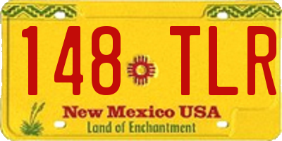 NM license plate 148TLR