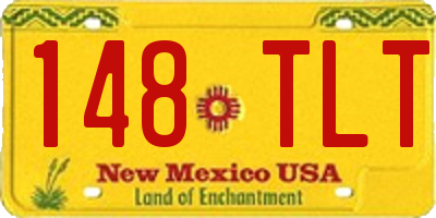 NM license plate 148TLT