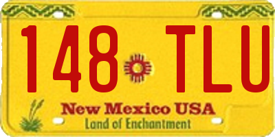 NM license plate 148TLU