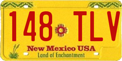 NM license plate 148TLV