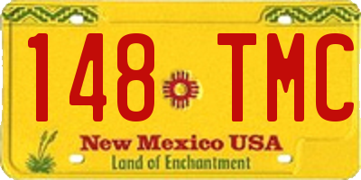 NM license plate 148TMC