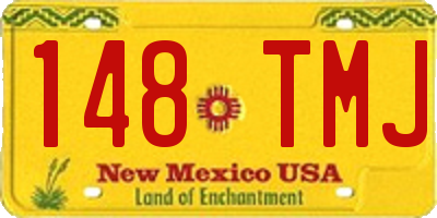 NM license plate 148TMJ