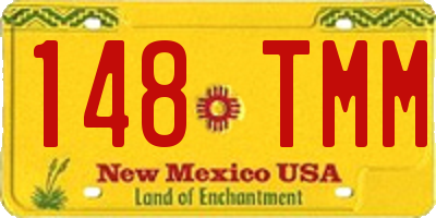 NM license plate 148TMM