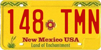NM license plate 148TMN