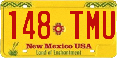 NM license plate 148TMU