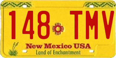 NM license plate 148TMV