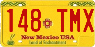 NM license plate 148TMX