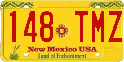 NM license plate 148TMZ