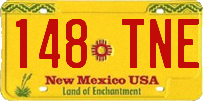 NM license plate 148TNE
