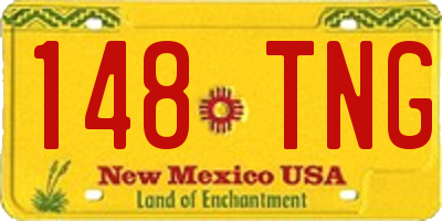 NM license plate 148TNG