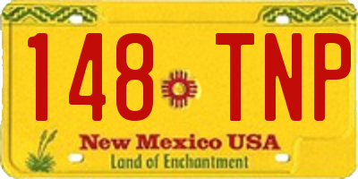 NM license plate 148TNP