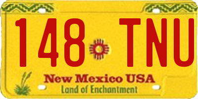 NM license plate 148TNU