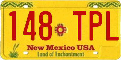 NM license plate 148TPL