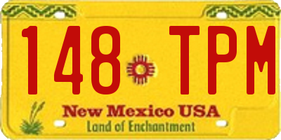 NM license plate 148TPM
