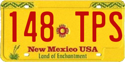 NM license plate 148TPS