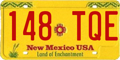 NM license plate 148TQE