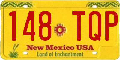 NM license plate 148TQP