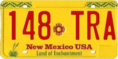 NM license plate 148TRA