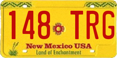 NM license plate 148TRG