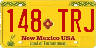 NM license plate 148TRJ
