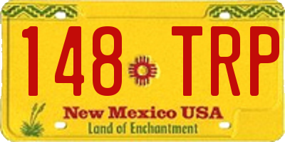 NM license plate 148TRP
