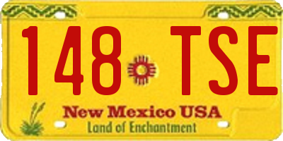 NM license plate 148TSE