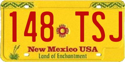 NM license plate 148TSJ