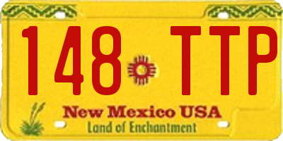 NM license plate 148TTP