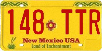 NM license plate 148TTR