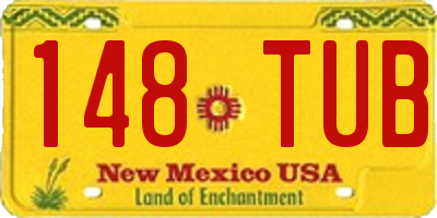 NM license plate 148TUB