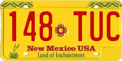 NM license plate 148TUC