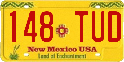 NM license plate 148TUD