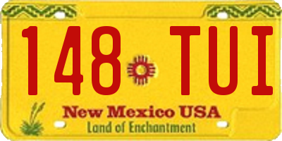 NM license plate 148TUI